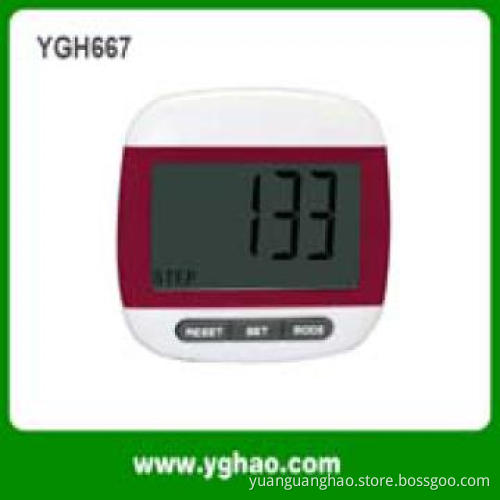 YGH667,multifunction pedometer,step/distance/calorie counter